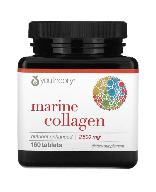 Youtheory Marine Collagen 2500mg 160 Tablets Exp 03/2026 - Ome's Beauty Mart