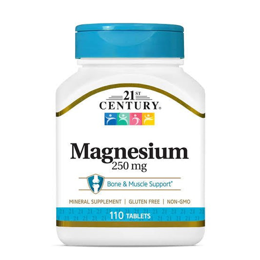 21st Century Magnesium - 250 mg - 110 Tablets - Ome's Beauty Mart
