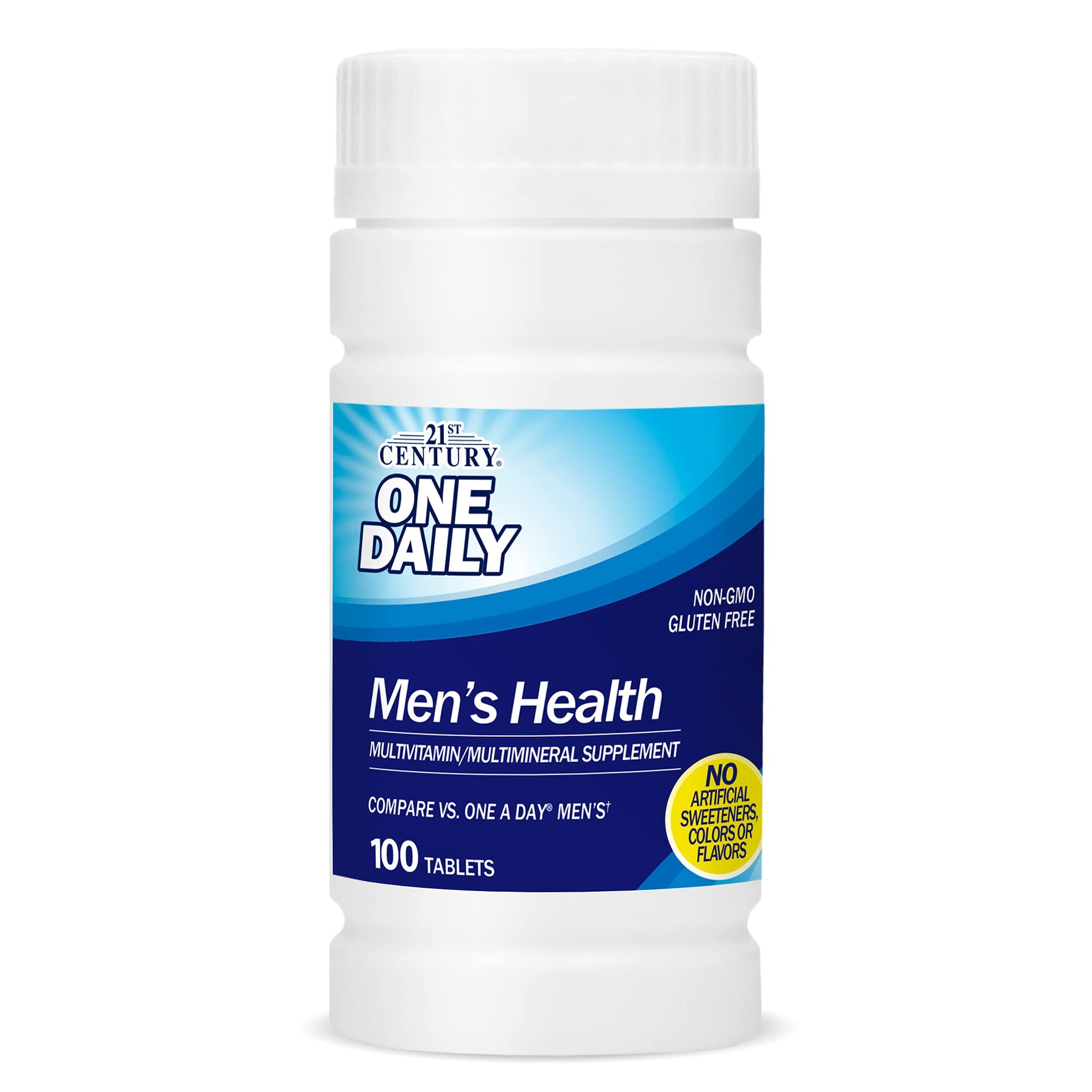 21st Century One Daily Men's Health Multivitamin/Multimineral Supplement | Similar to One A Day Men | 100 Tablets - Ome's Beauty Mart