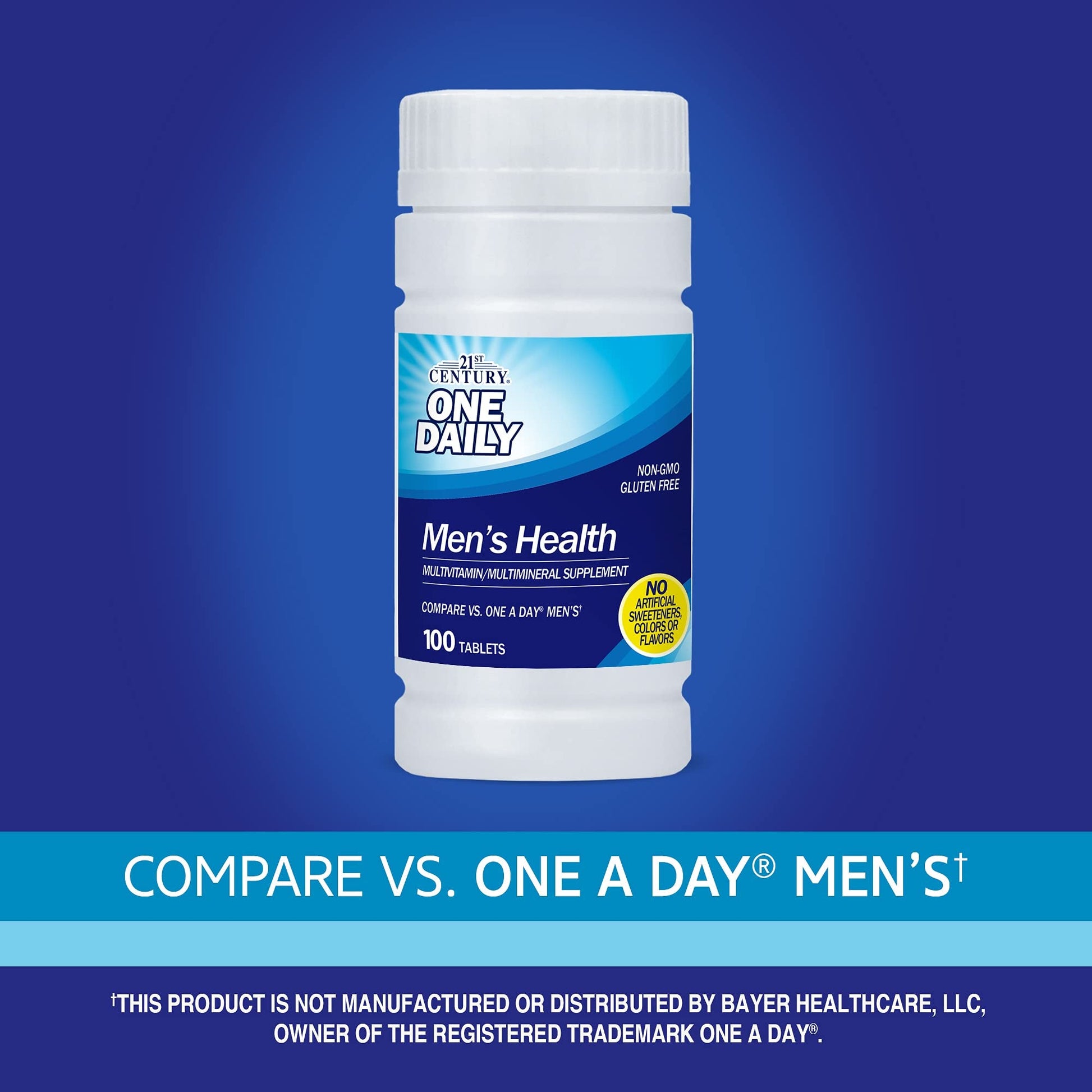 21st Century One Daily Men's Health Multivitamin/Multimineral Supplement | Similar to One A Day Men | 100 Tablets - Ome's Beauty Mart