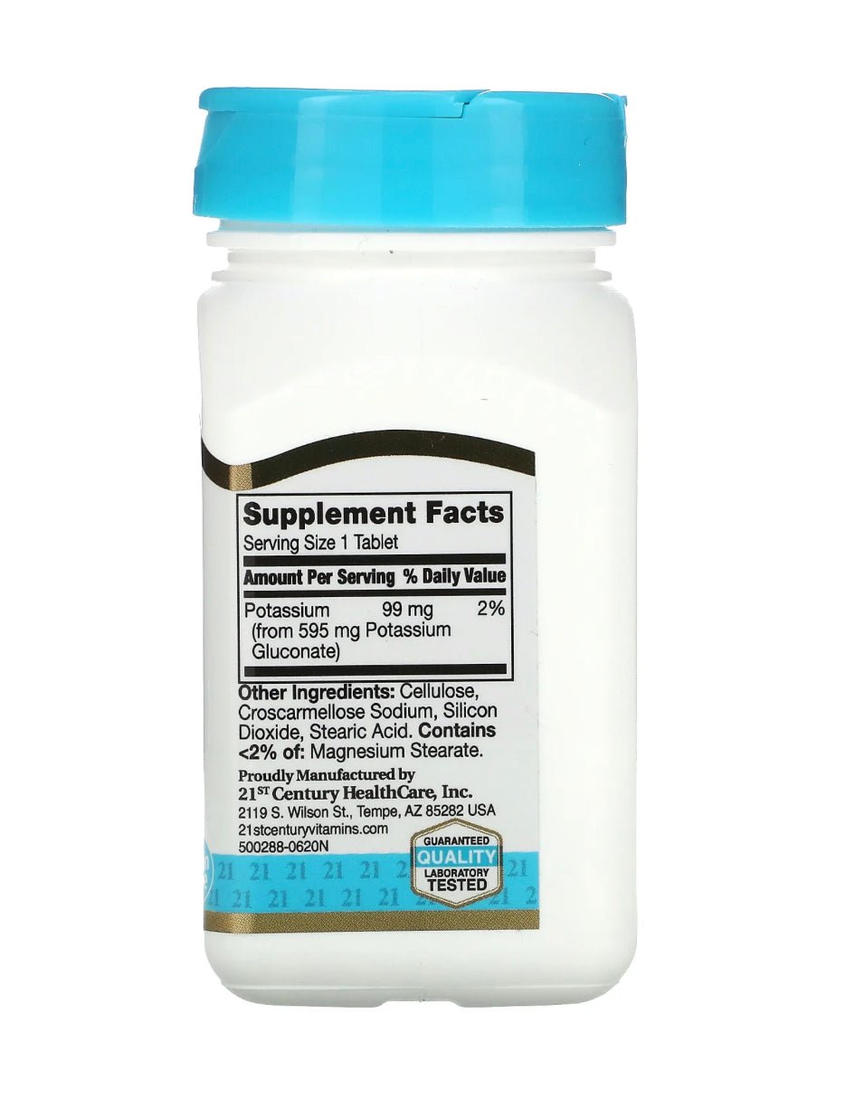21st Century Potassium Gluconate, 595 mg, 110 Tablets - Ome's Beauty Mart