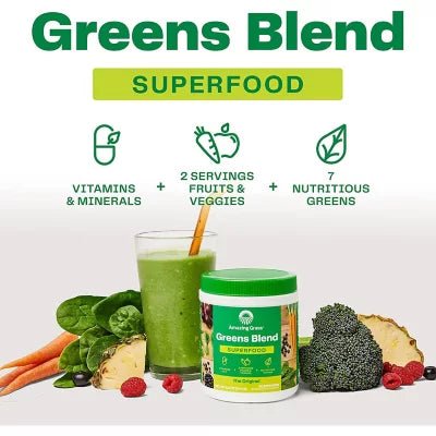 Amazing Grass Green Superfood, Original (45 servings) 12.6oz |360g - Ome's Beauty Mart