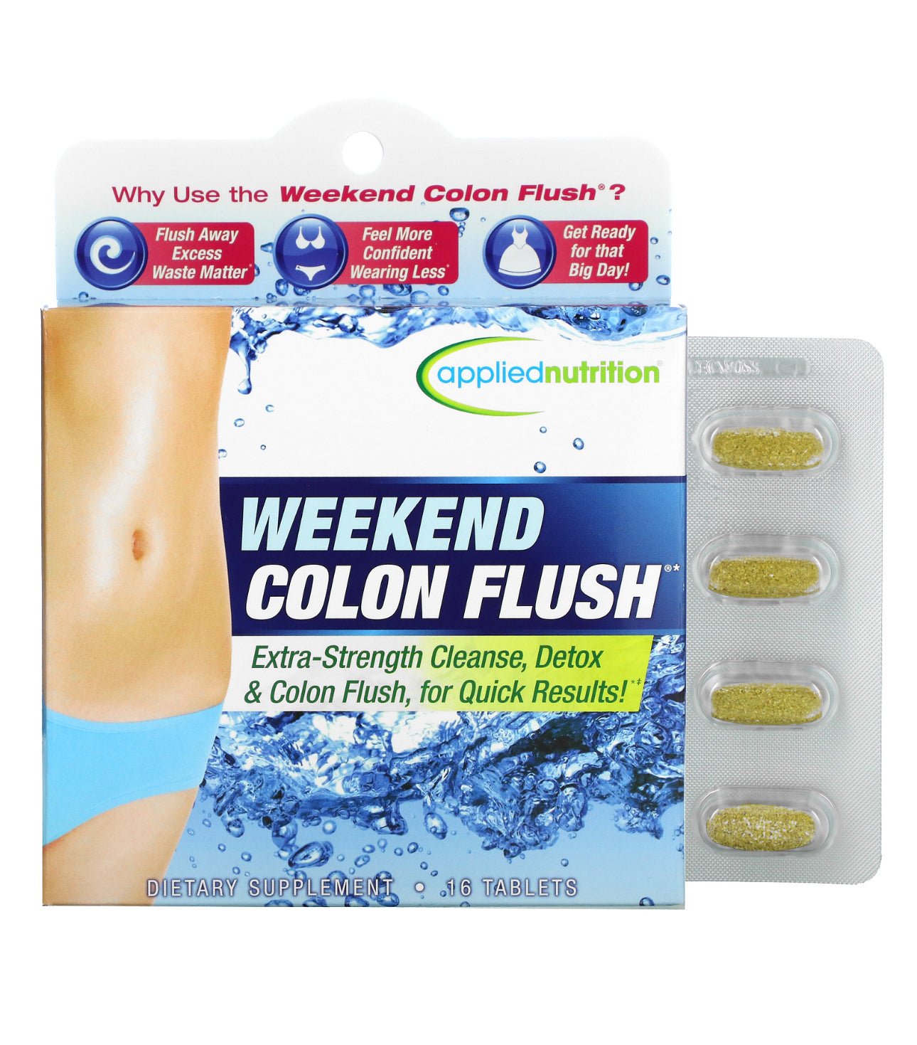 Applied Nutrition Weekend Colon Flush 16 Tablets - Ome's Beauty Mart