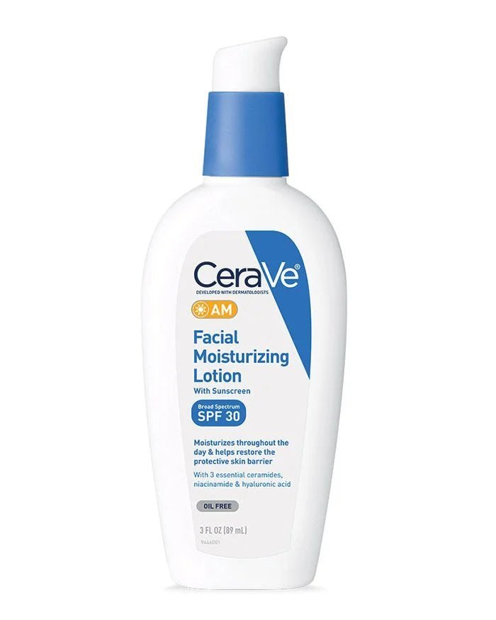 CeraVe AM Facial Moisturizing Lotion with Sunscreen 3oz - Ome's Beauty Mart