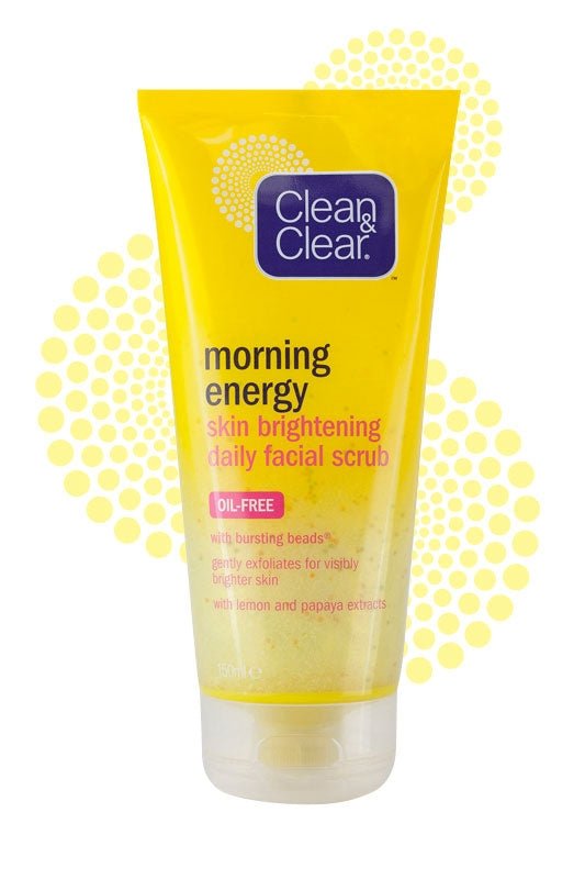 CLEAN & CLEAR® Morning Energy Skin Brightening Daily Facial Scrub 150ml - Ome's Beauty Mart