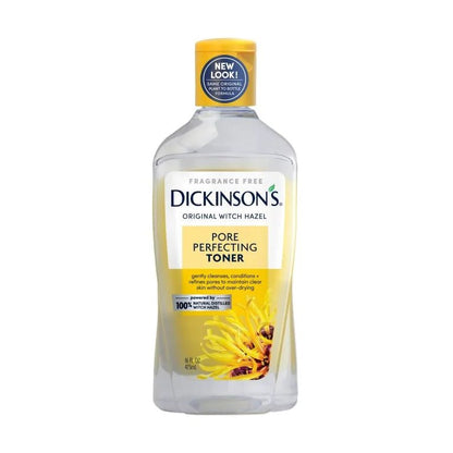 Dickinson's Original Witch Hazel Pore Perfecting Toner, 100% Natural, 16 fl oz - Ome's Beauty Mart