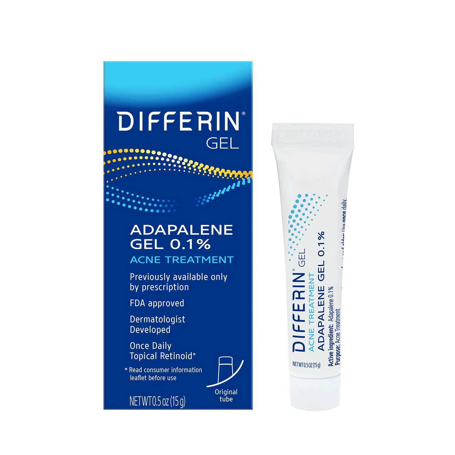 Differin Adapalene Acne Treatment Gel 0.1% Adapalene 15ml - Ome's Beauty Mart