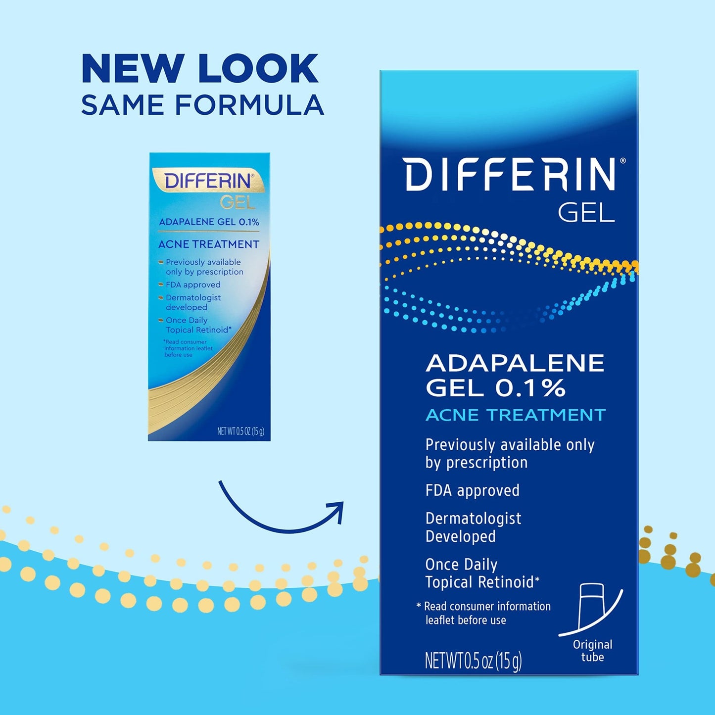Differin Adapalene Acne Treatment Gel 0.1% Adapalene 15ml - Ome's Beauty Mart