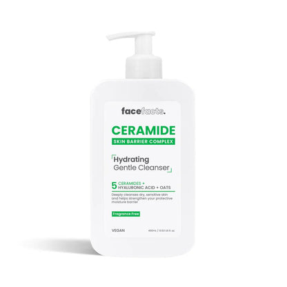 FaceFacts Ceramide Hydrating Gentle Cleanser 400ml - Ome's Beauty Mart