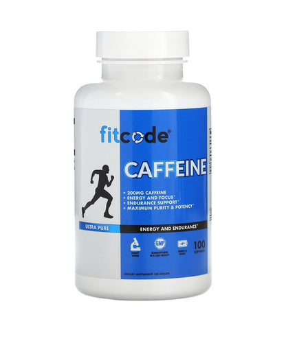 FitCode Caffeine 200mg 100 Tablets - Ome's Beauty Mart