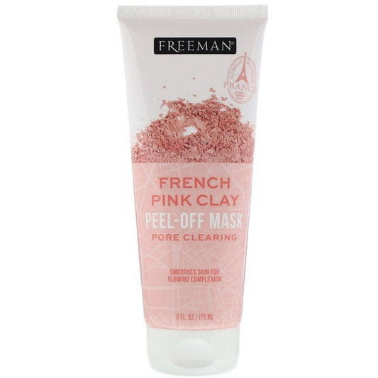 Freeman Beauty French Pink Clay Peel-Off Beauty Mask, 6 fl oz (175 ml) - Ome's Beauty Mart