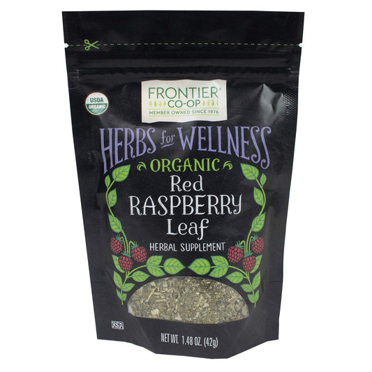 Frontier Co-op Organic Red Raspberry Leaf 1.48oz/42g - Ome's Beauty Mart