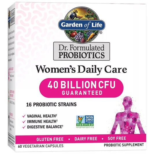 Garden of Life Dr. Formulated Probiotics Women's Daily Care 40 Billion CFU 60 Capsules - Ome's Beauty Mart