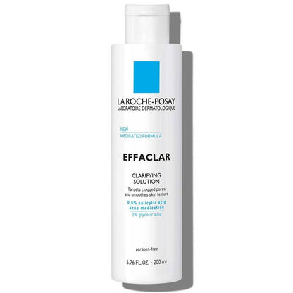 La Roche-Posay Effaclar Clarifying Solution Acne Toner with Salicylic Acid and Glycolic Acid - Ome's Beauty Mart