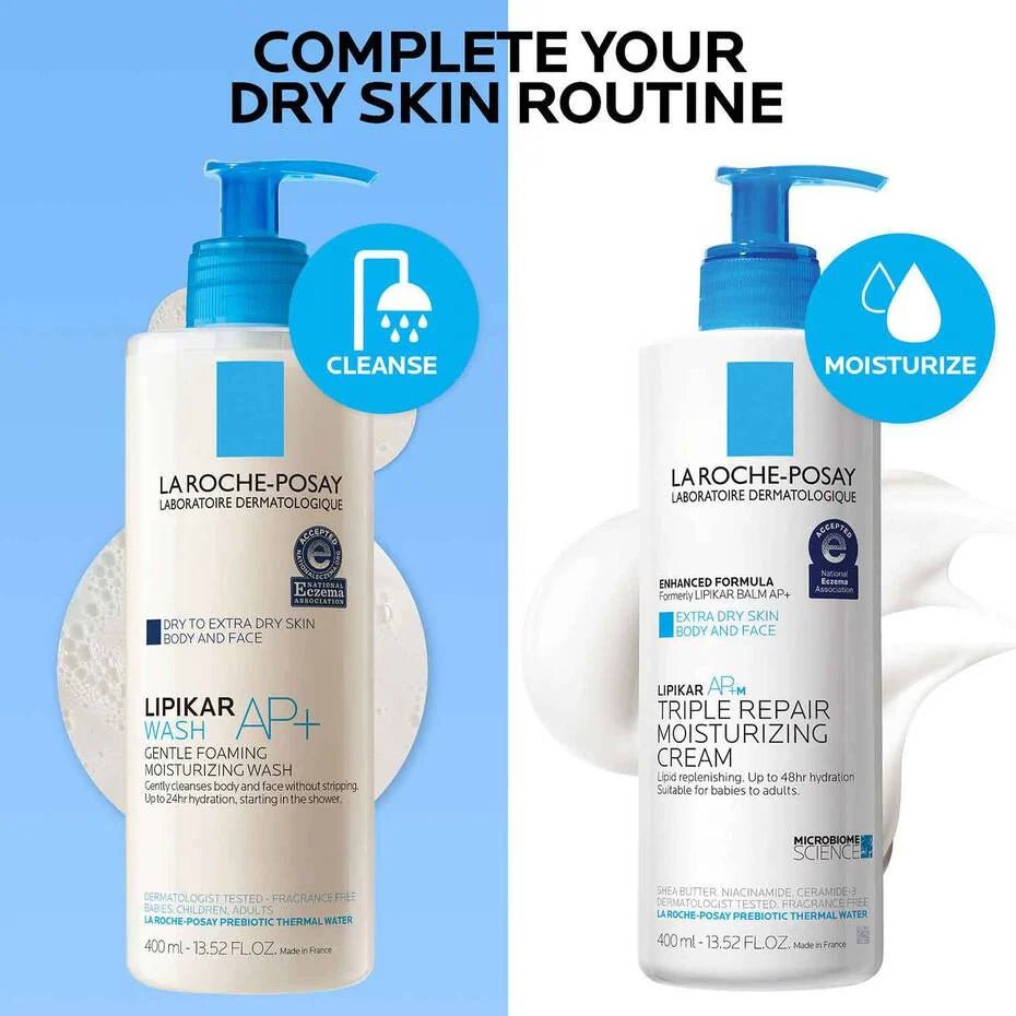 La Roche-Posay Lipikar AP+M Triple Repair Body Moisturizer For Dry Skin - Ome's Beauty Mart