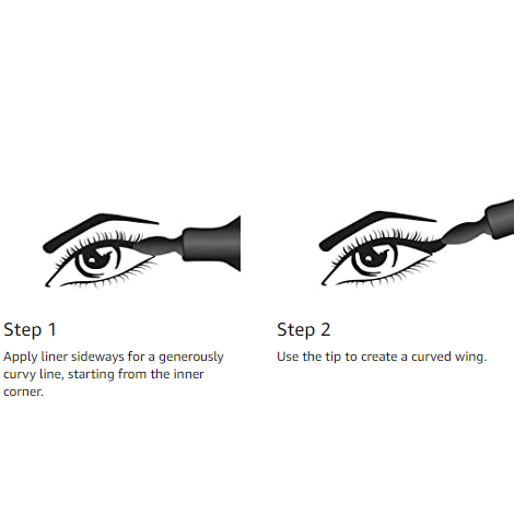 MAYBELLINE NEW YORK MASTER PRECISE CURVY LIQUID EYELINER, BLACK - Ome's Beauty Mart