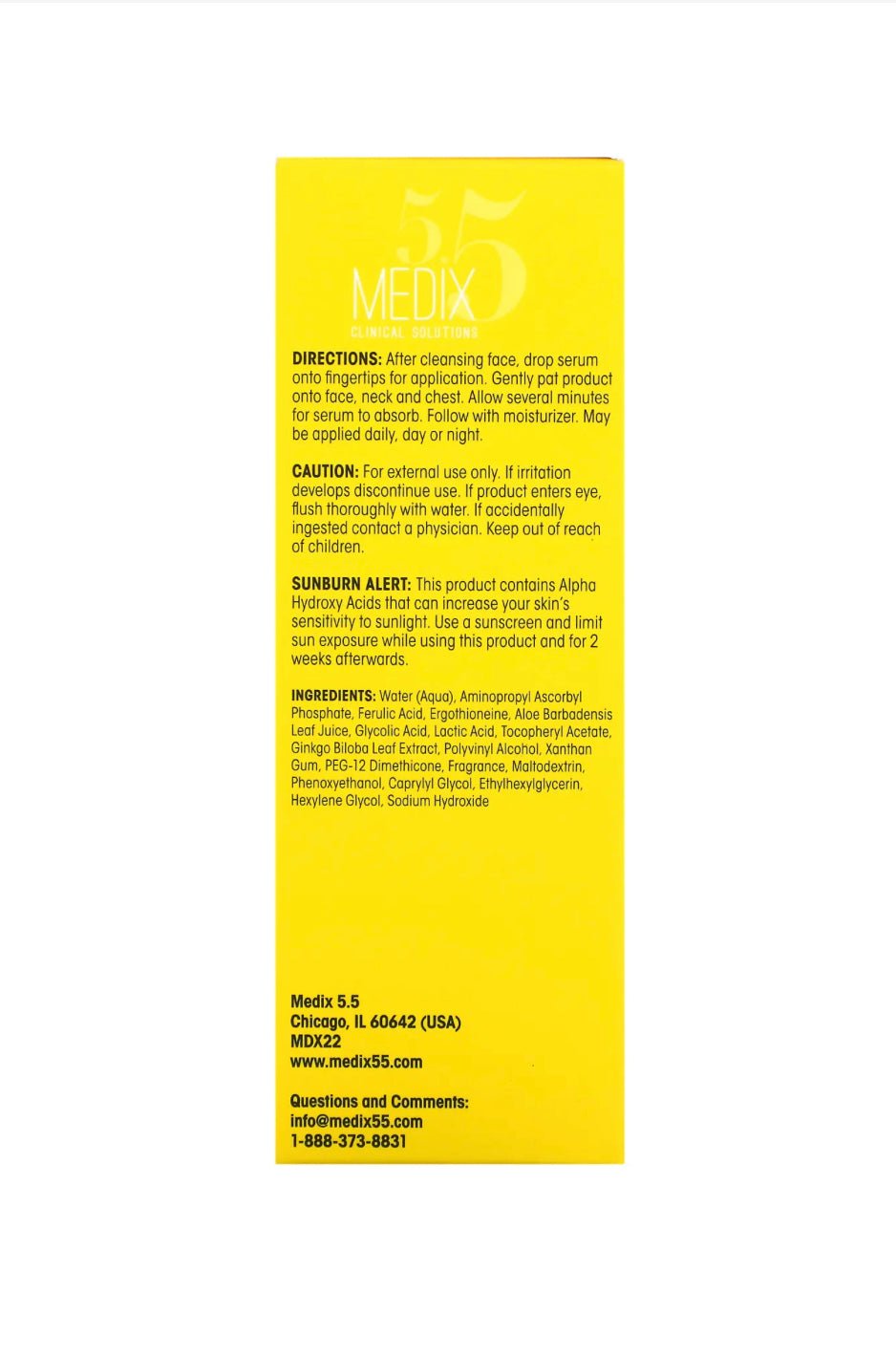Medix 5.5 Vitamin C + Ferulic Acid Firm and Brighten Face Serum - Ome's Beauty Mart