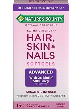 Nature’s Bounty Optimal Solutions Extra Strength Hair, Skin & Nails - Ome's Beauty Mart