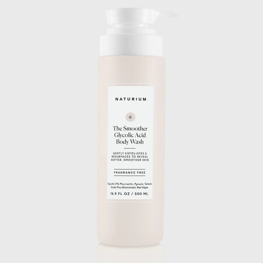 Naturium The Smoother Glycolic Acid Exfoliating Body Wash 16.9 fl oz / 500ml - Ome's Beauty Mart