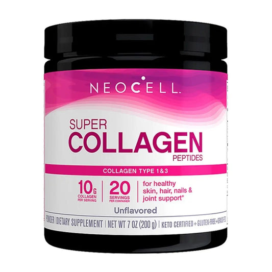 NeoCell Super Collagen Peptides, Unflavored Powder, Collagen Type 1 & 3 (200 g) - Ome's Beauty Mart