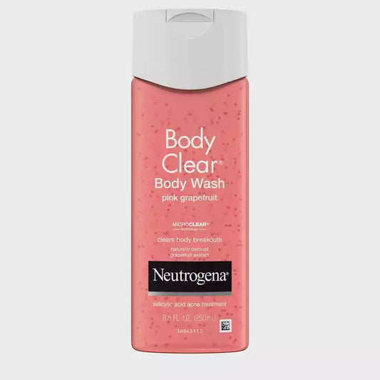 Neutrogena Body Clear Pink Grapefruit Acne Body Wash, 8.5 fl. oz - Ome's Beauty Mart