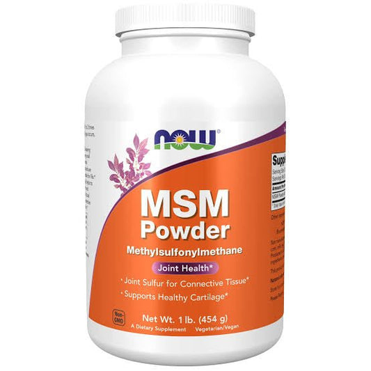 NOW MSM Powder 1 lb / 454g- (Methylsulfonylmethane) - Ome's Beauty Mart