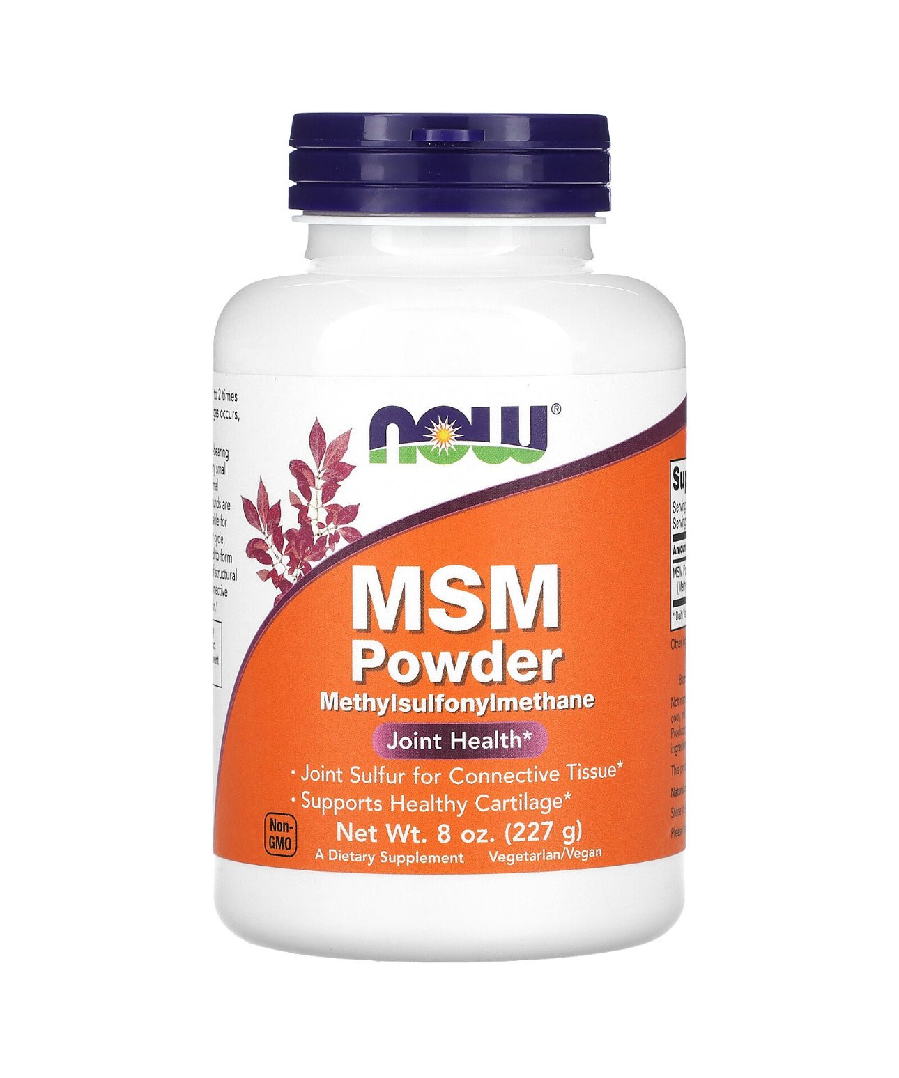 NOW MSM Powder (Methylsulfonylmethane) | Joint Health | 8oz / 227g - Ome's Beauty Mart