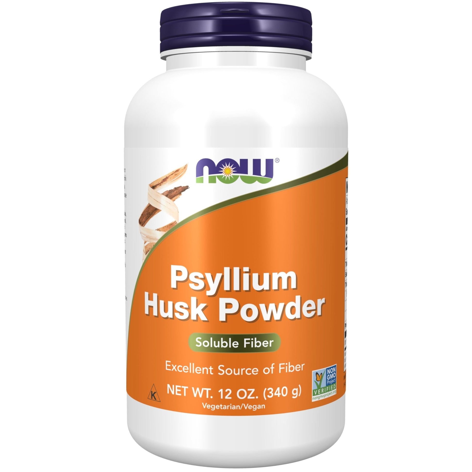 NOW Psyllium Husk Powder Soluble Fiber, 12oz/340g Exp 07/2026 - Ome's Beauty Mart