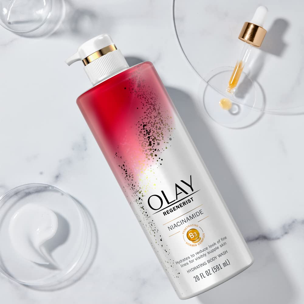 Olay Regenerist Age Defying Body Wash with Niacinamide - 20 fl oz (591ml) - Ome's Beauty Mart