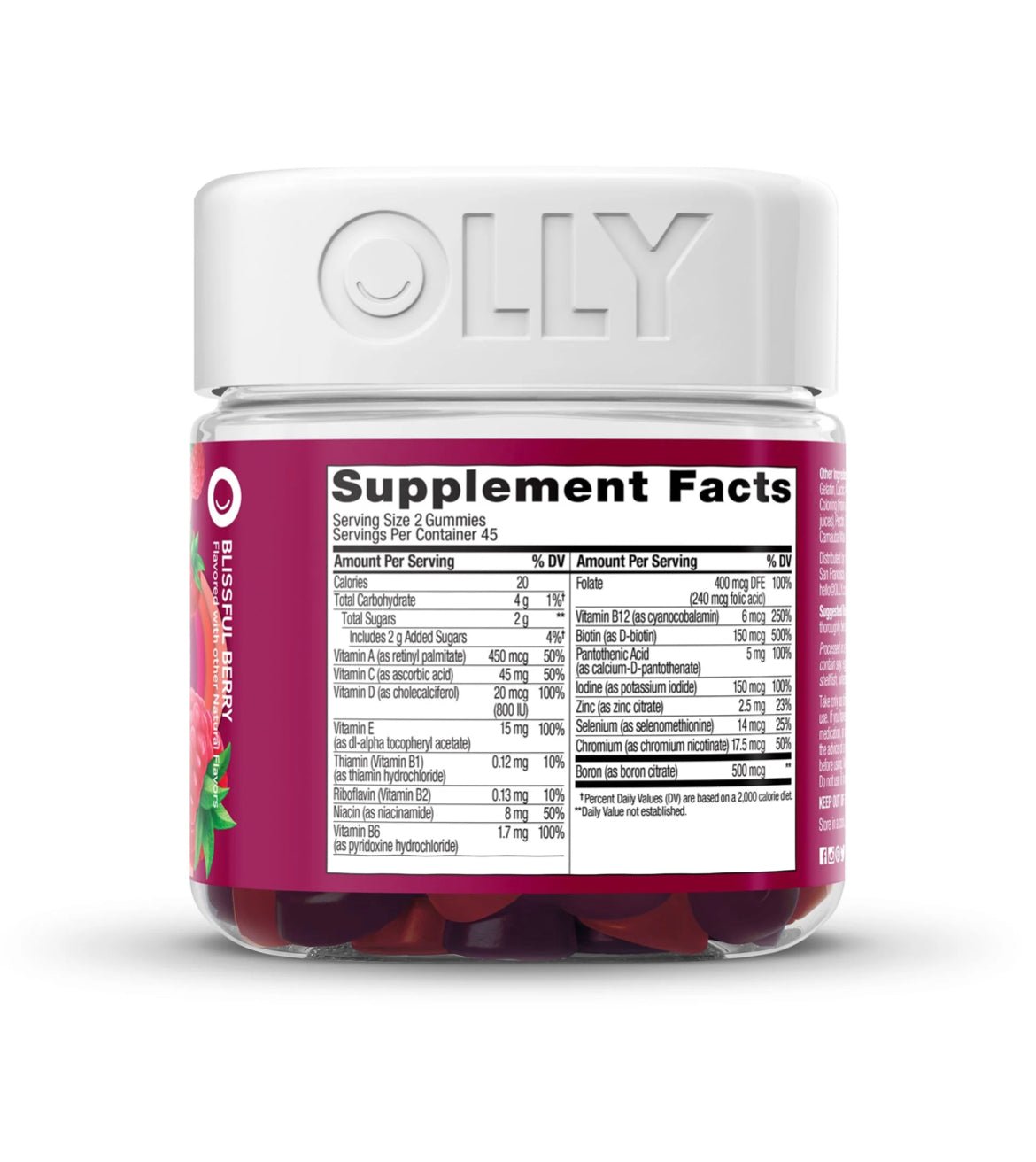 OLLY WOMEN’S MULTI GUMMIES 90 ct - Ome's Beauty Mart