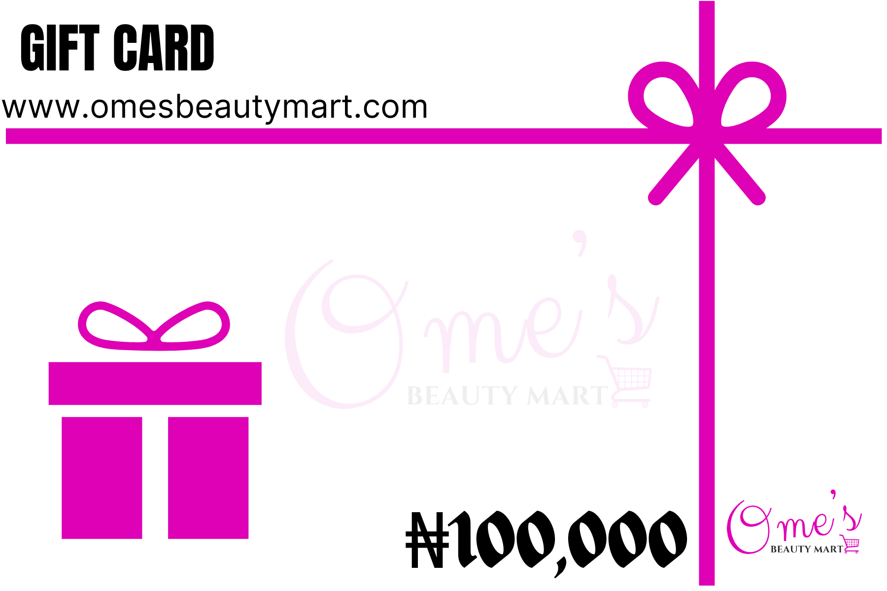 Ome’s Gift Card - Ome's Beauty Mart