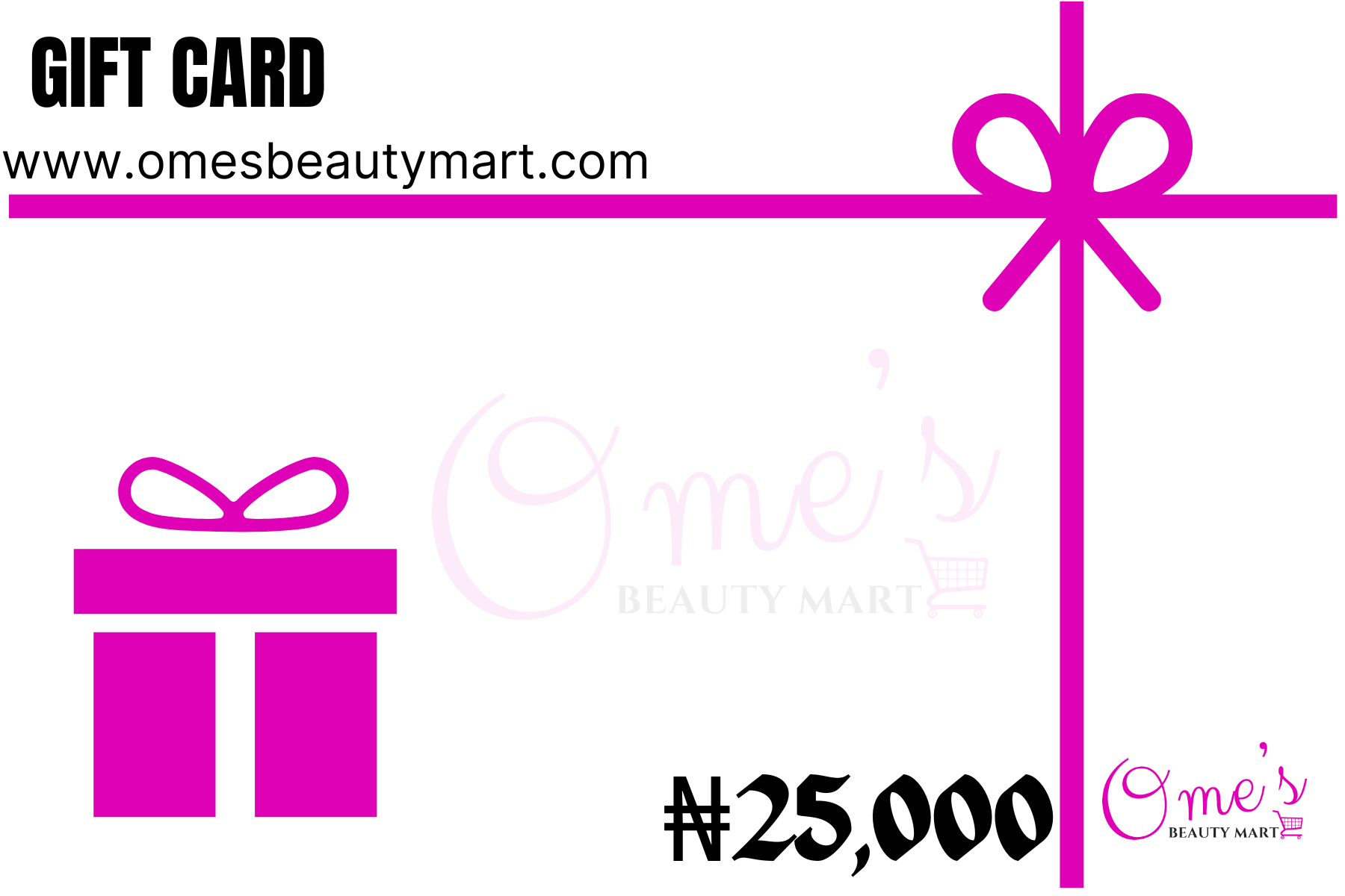 Ome’s Gift Card - Ome's Beauty Mart