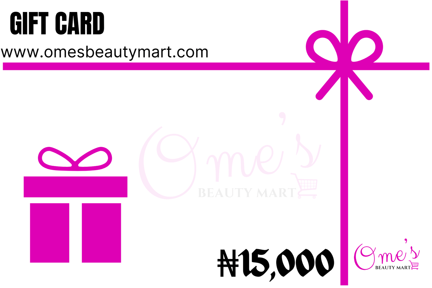 Ome’s Gift Card - Ome's Beauty Mart