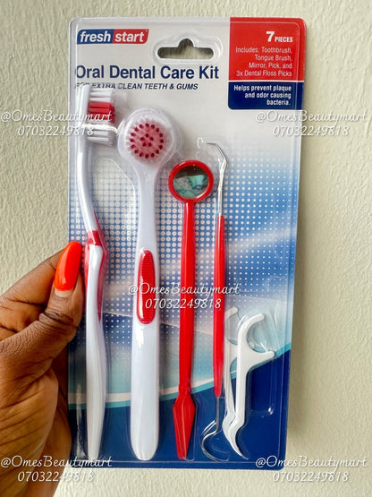 Oral Dental Care Kit | Red - Ome's Beauty Mart