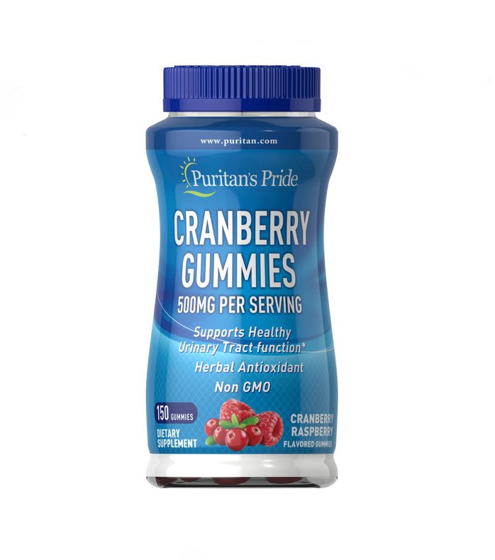 Puritan's Pride Cranberry Gummies 500 mg 150 Gummies - Ome's Beauty Mart