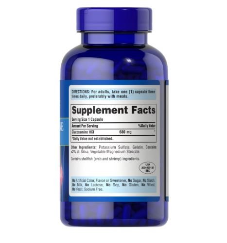 Puritan's Pride Glucosamine 680 mg HCL | 240 Capsules - Ome's Beauty Mart