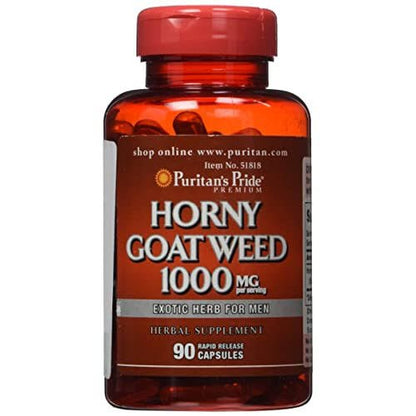 Puritan's Pride Horny Goat Weed 1000 mg - Ome's Beauty Mart