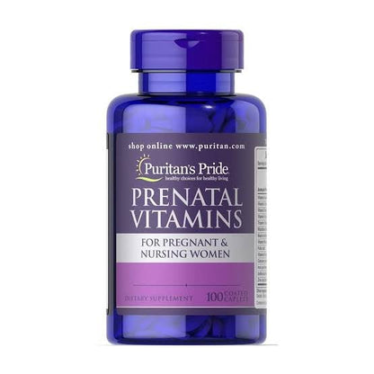 Puritan's Pride Prenatal Vitamins - 100 Caplets - Ome's Beauty Mart