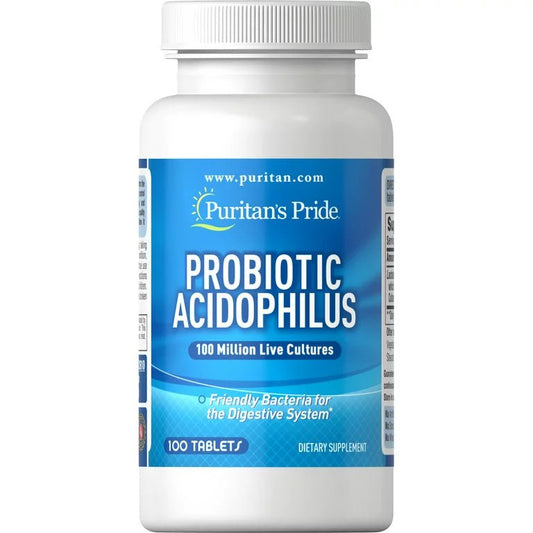 Puritan's Pride Probiotic Acidophilus Capsules, 100 Count - Ome's Beauty Mart