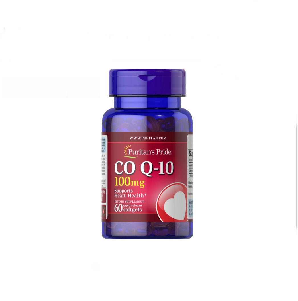 Puritan's Pride Q-SORB Co Q-10 100 mg-60 Rapid Release Softgels - Ome's Beauty Mart