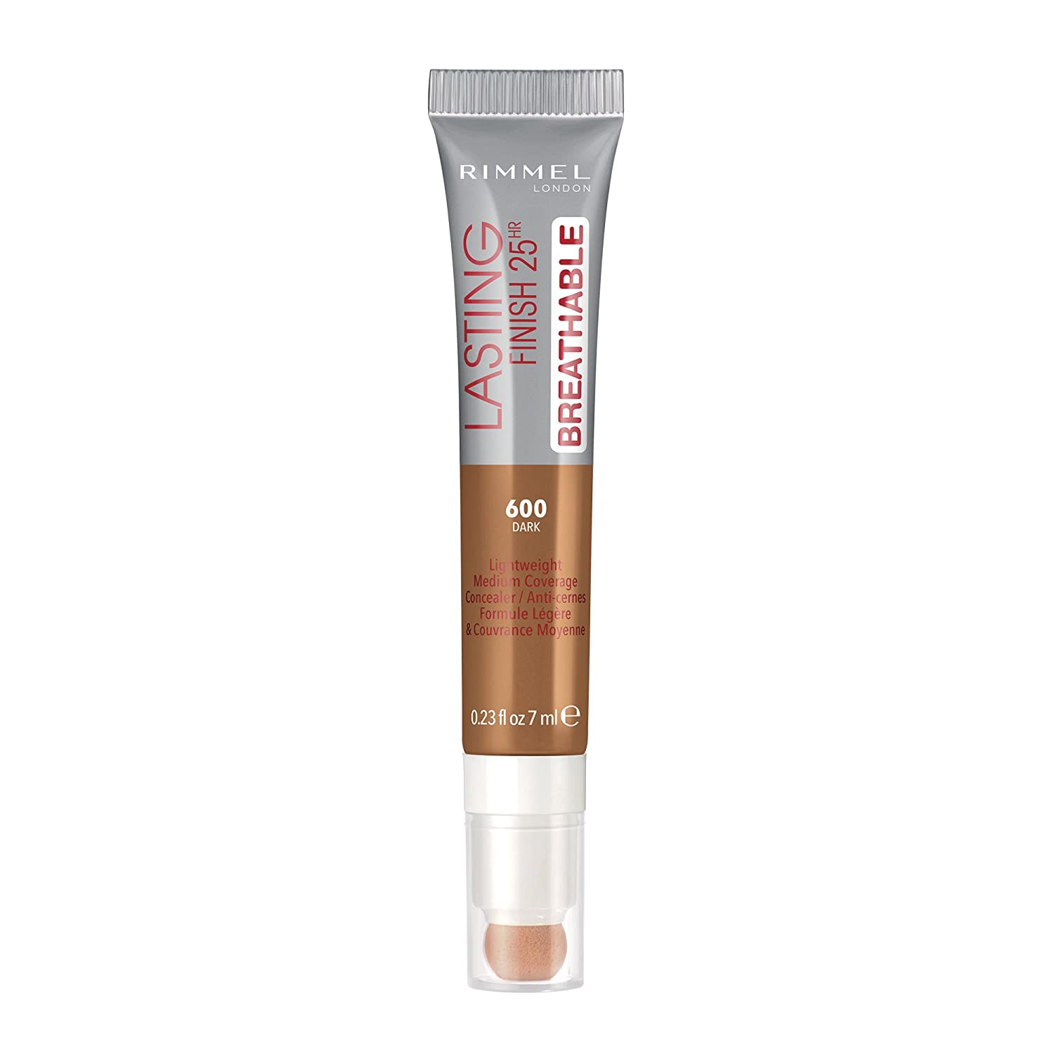 RIMMEL LONDON LASTING FINISH 25HR BREATHABLE CONCEALER – 600 DARK - Ome's Beauty Mart