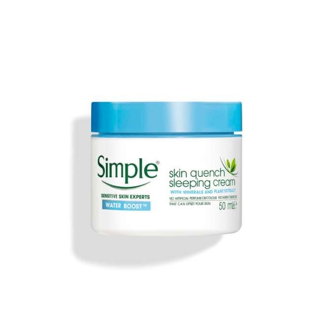 SIMPLE WATER BOOST SKIN QUENCH SLEEPING CREAM 50ml - Ome's Beauty Mart