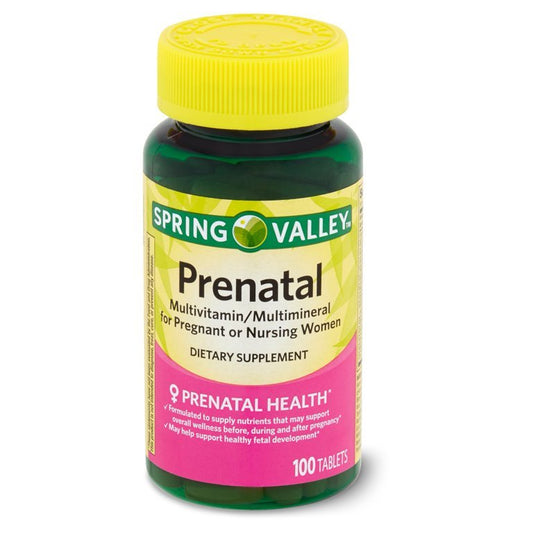 Spring Valley Prenatal Dietary Supplement, 100 count - Ome's Beauty Mart