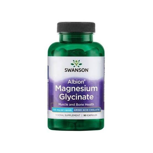 Swanson Albion Magnesium Glycinate 90 Capsules - Ome's Beauty Mart