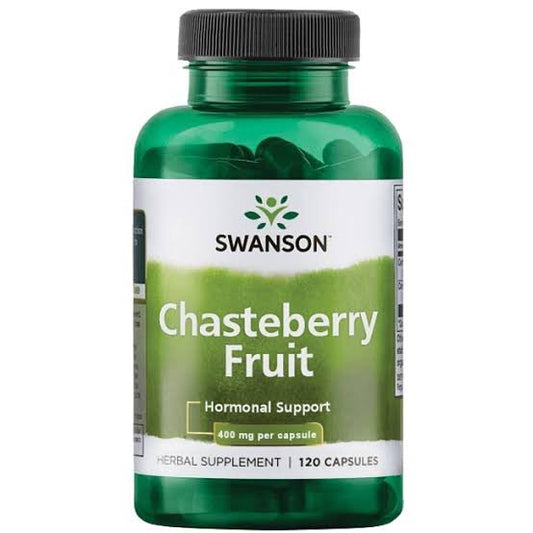 Swanson Chasteberry (Vitex) 400mg 120 Capsules - Ome's Beauty Mart