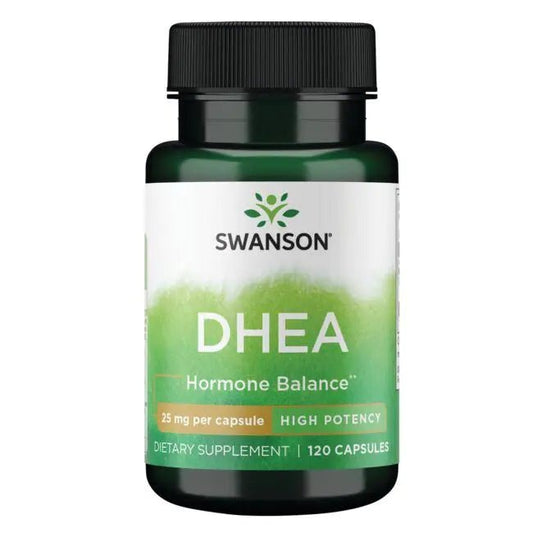 Swanson DHEA (dehydroepiandrosterone) 25mg- High Potency- Capsules - Ome's Beauty Mart