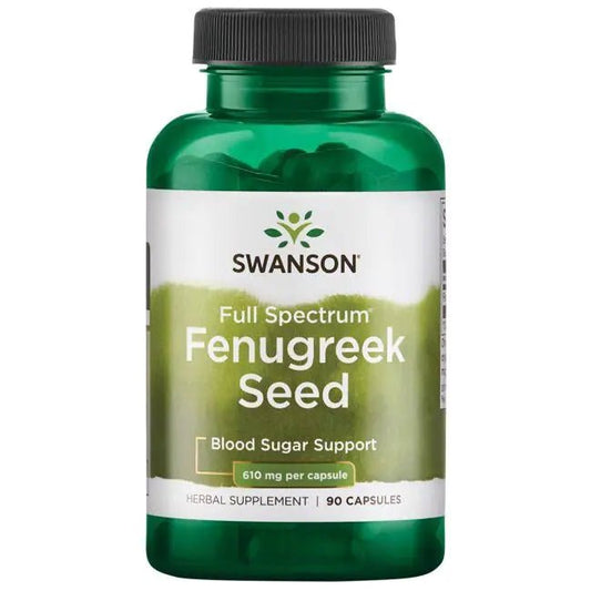 Swanson Full Spectrum Fenugreek Seed 610 mg 90 capsules - Ome's Beauty Mart