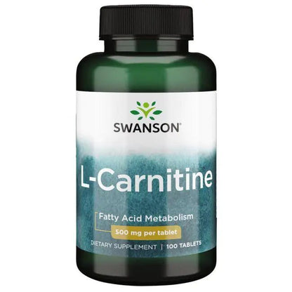 Swanson- L-Carnitine 500mg 100 Tablets - Ome's Beauty Mart