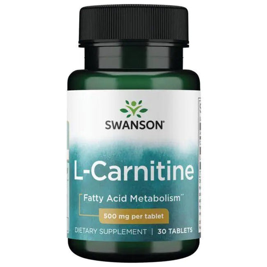 Swanson- L-Carnitine 500mg 30 Tablets - Ome's Beauty Mart