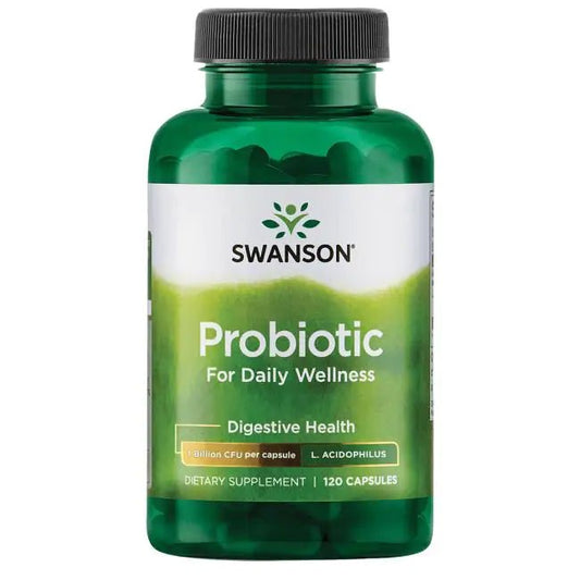 Swanson Probiotic for Daily Wellness (2 Billion CFU per Serving) 120 Capsules - Ome's Beauty Mart
